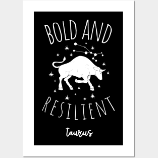 bold and resilent taurus Posters and Art